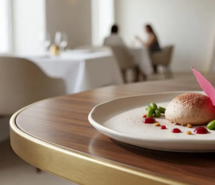 Luxury dessert plate at CharredAndShuffled
