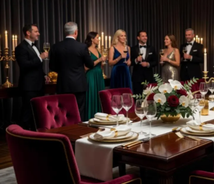 Guests toasting at a private milestone event in a luxury Australian restaurant